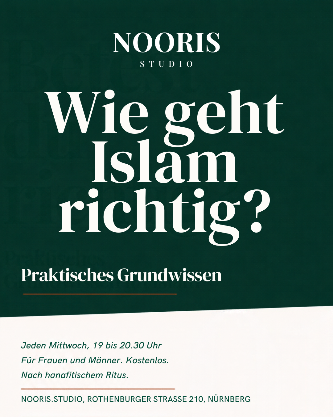 Praktisches Grundwissen im Islam Flyer