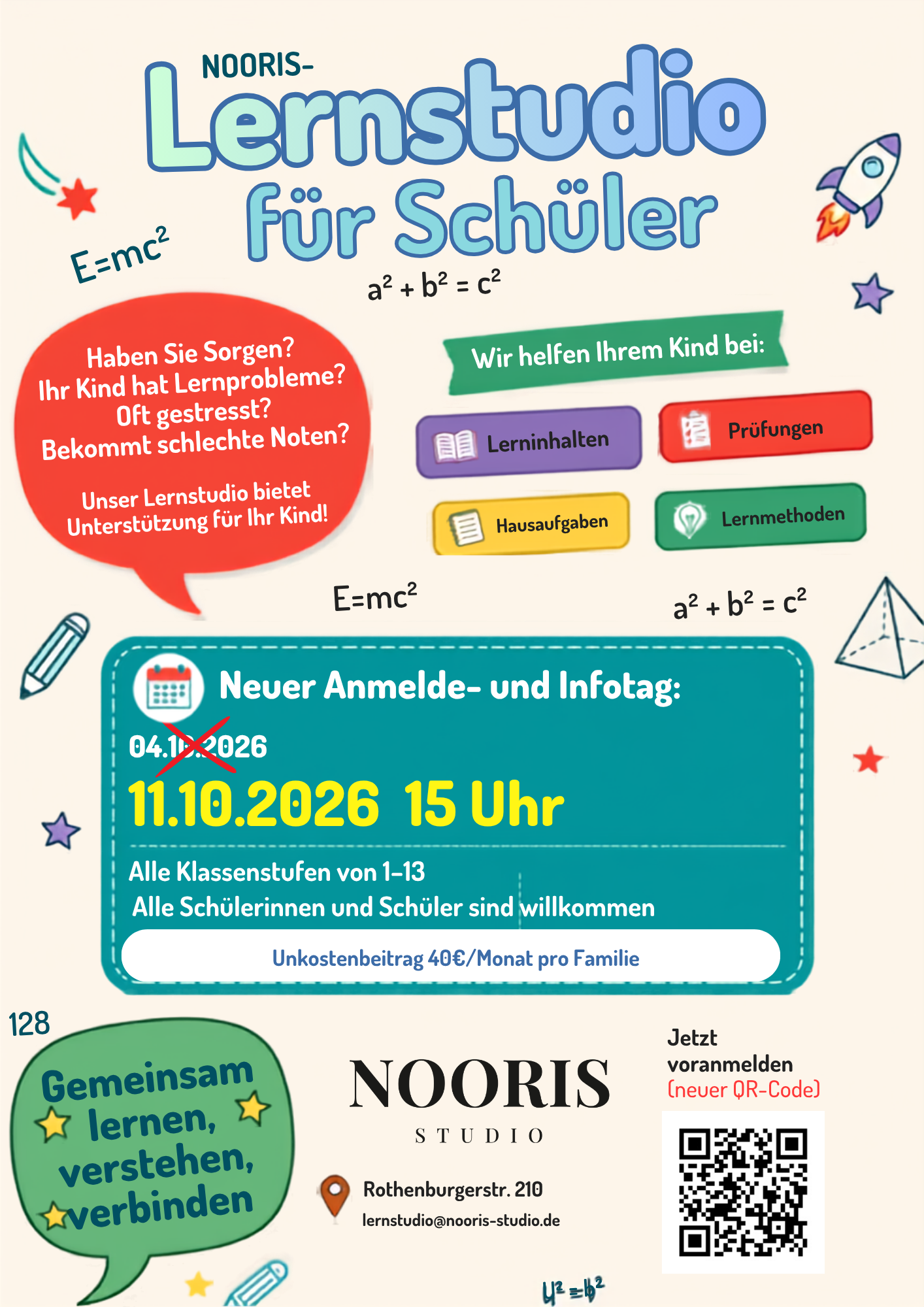 LernSTUDIO: Elterninfotag Flyer